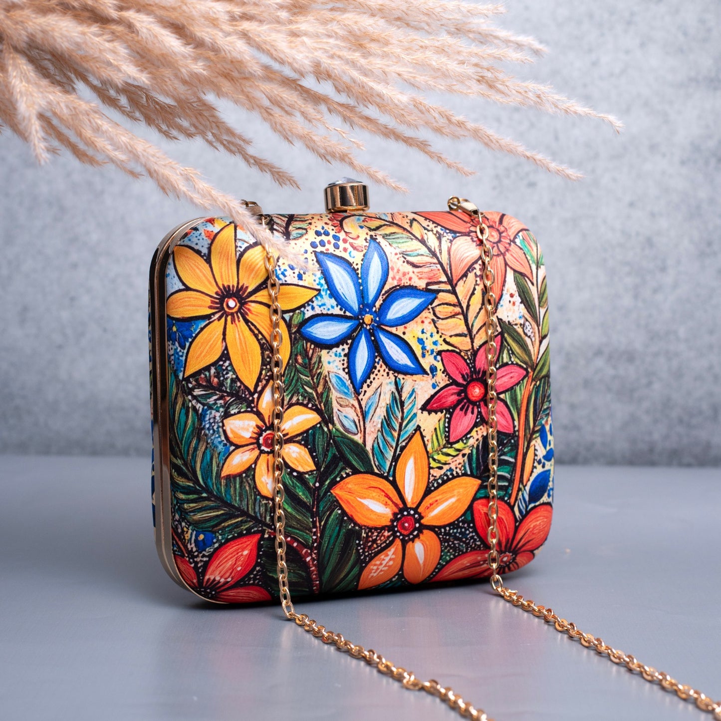 ColorPop Floral Box Clutch