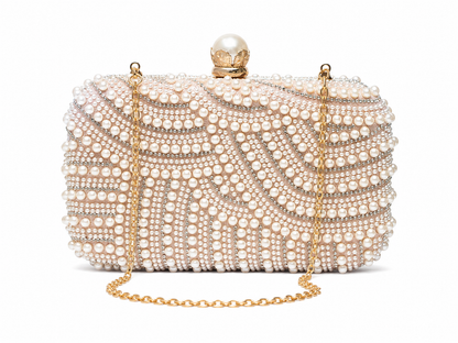 Royal Pearl Embellished Clutch