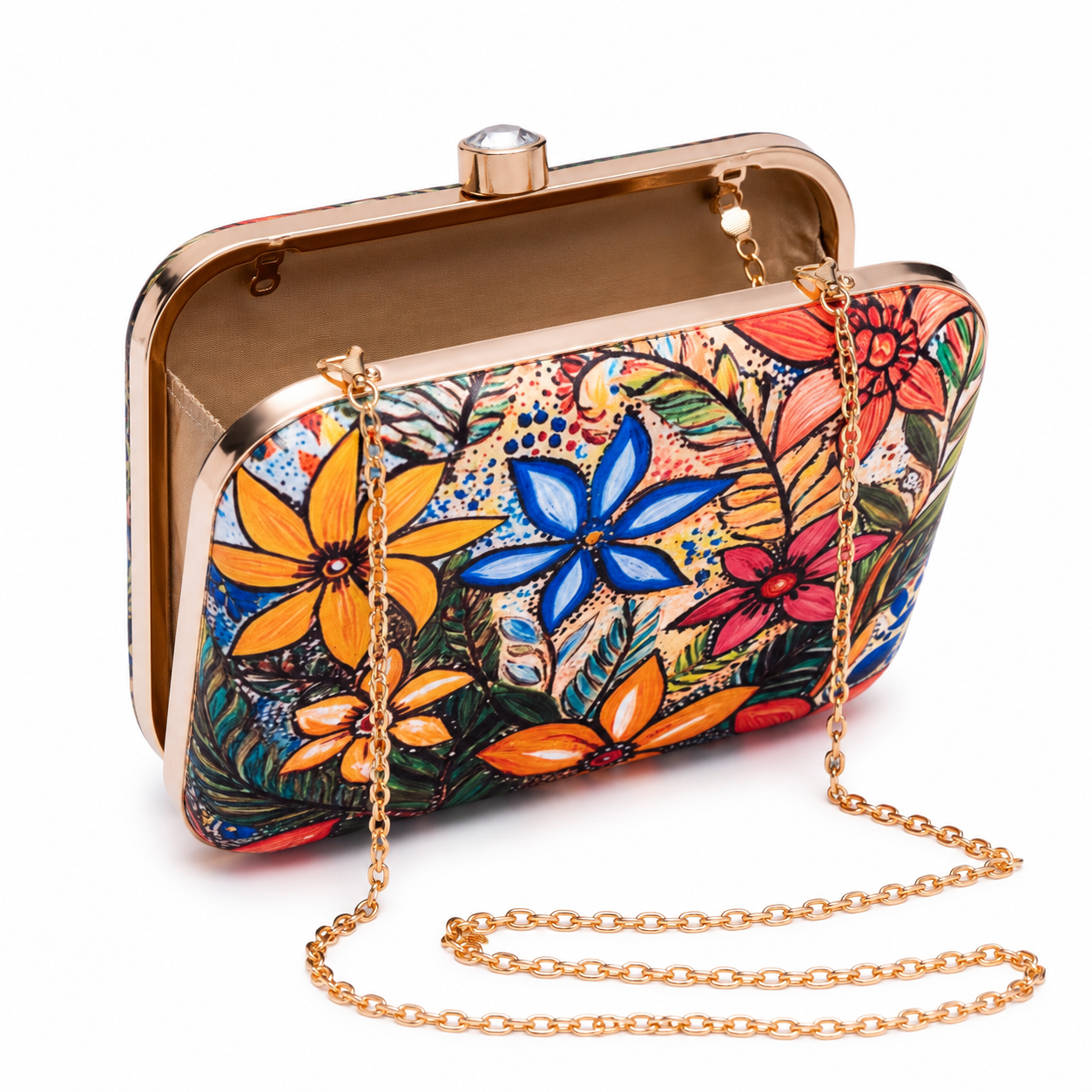 ColorPop Floral Box Clutch