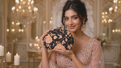 Handcrafted Floral Evening Bag